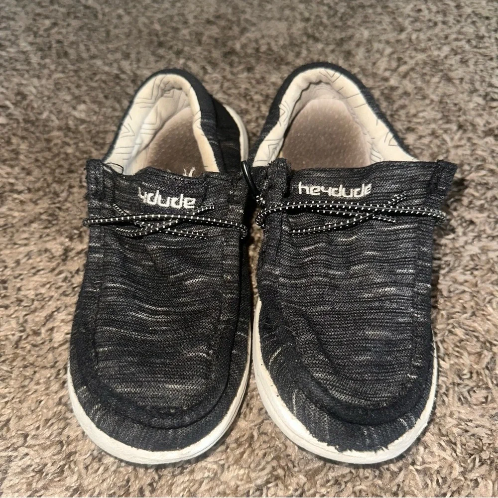 Hey Dude Kids Black Slip-On Shoes